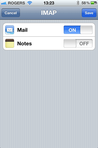 Tap save iPhonemail presentation